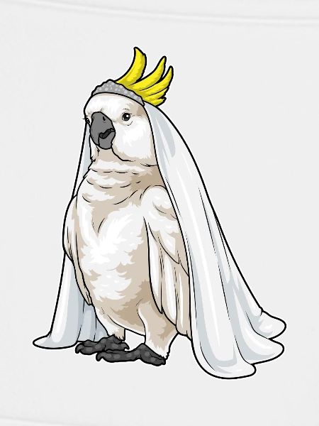 Papagei Braut Schleier Hochzeit
