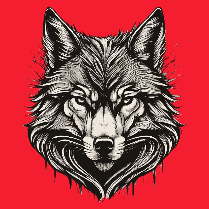 Wolfskopf-Tinte graviert