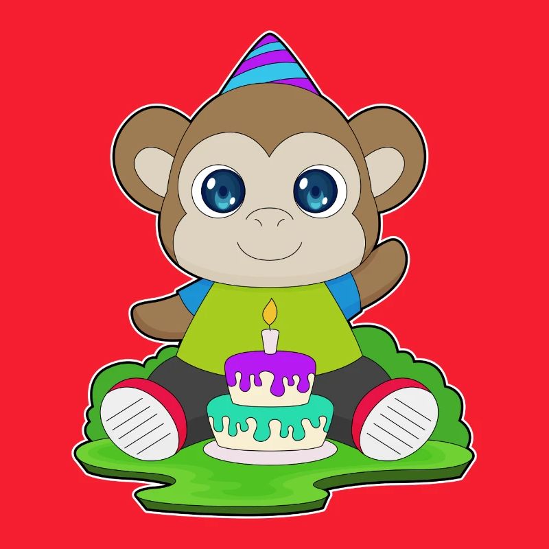 Monkey Birthday Cake