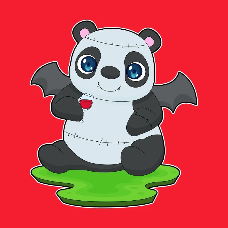 Panda Halloween Vampire