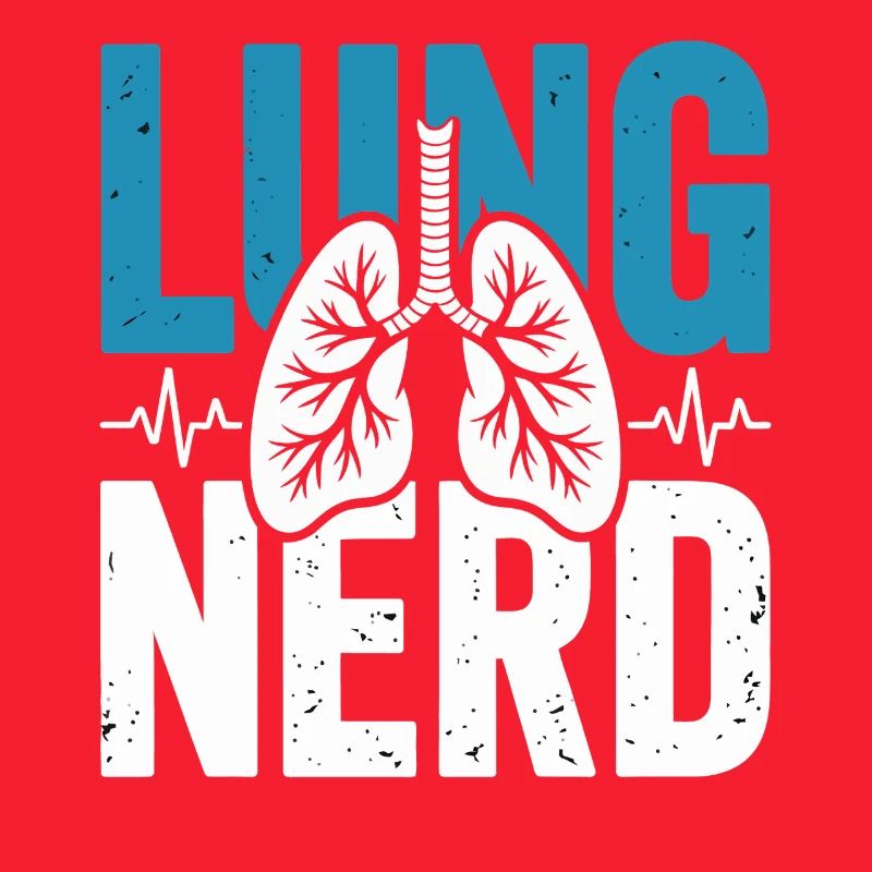 Graphisme de nerds pulmonaires
