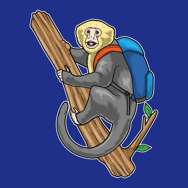 Monkey Student Backpack School