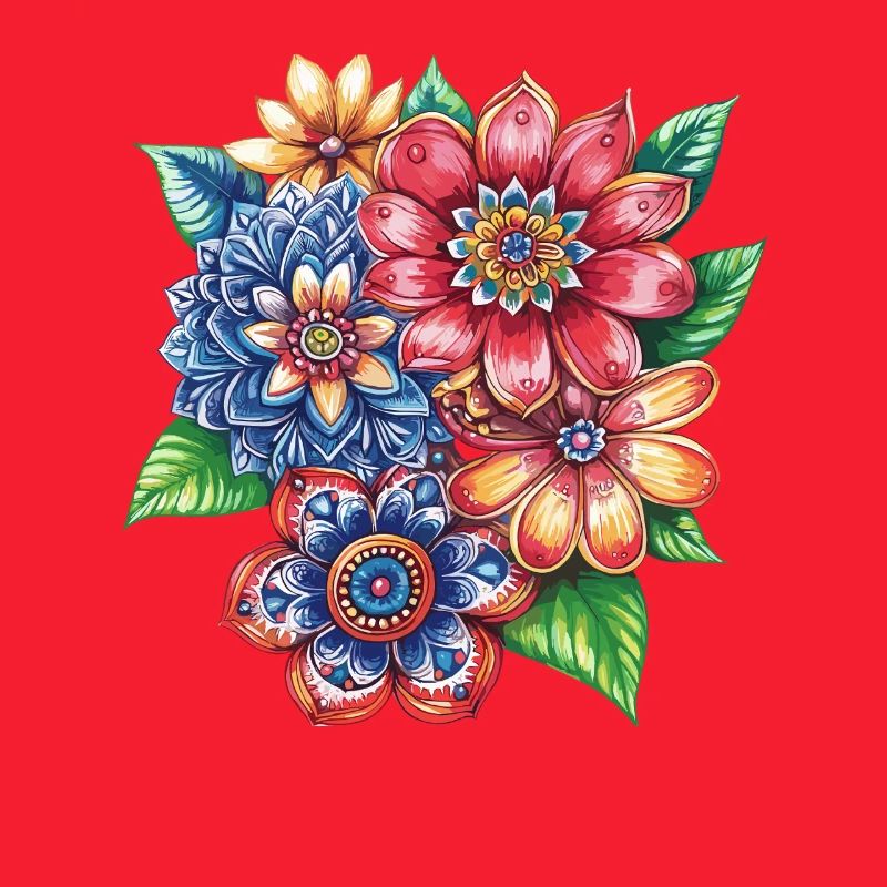 Farbexplosion Blütenbouquet