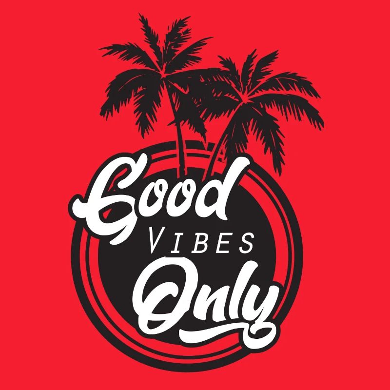 Gute Vibes Only Palmen