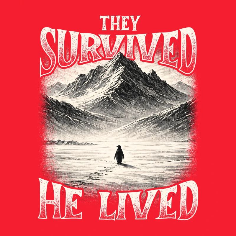 They Survived He Lived Penguin Meme Existential