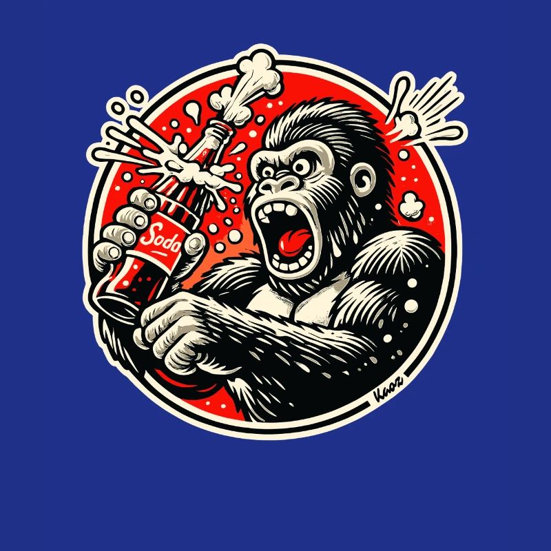 Soda Gorilla dans un comic rétro