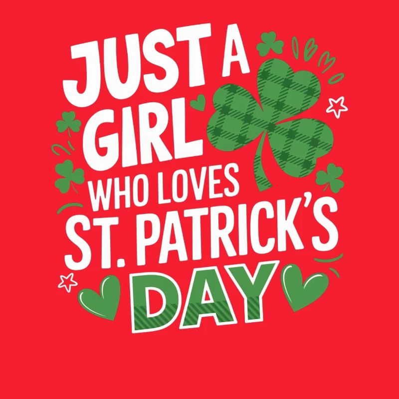 Nur ein Mädchen liebt St. Patrick's Day