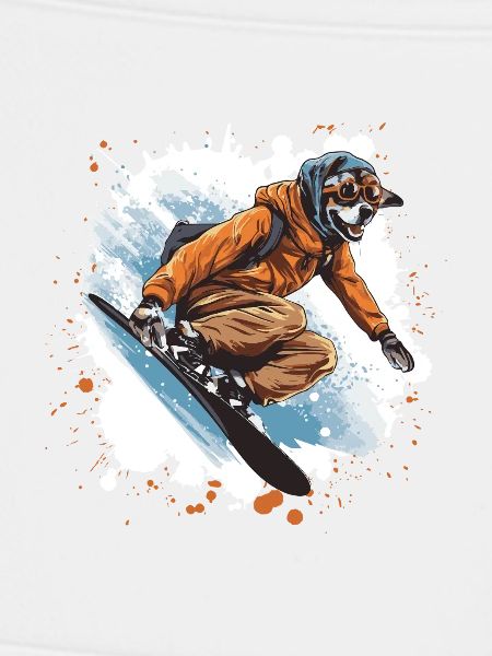 Greyhound Hund Snowboard