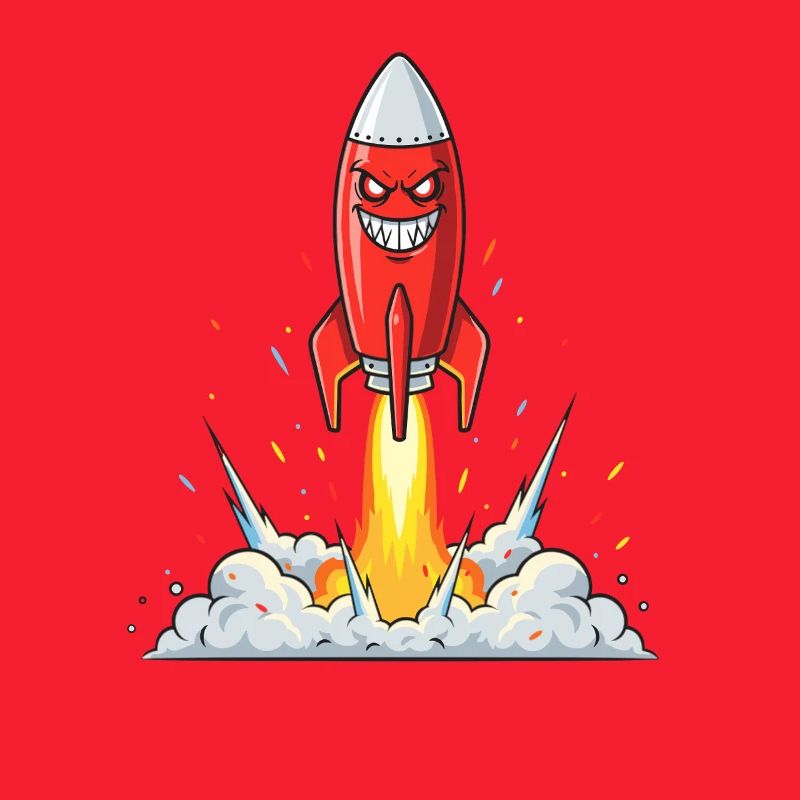 Angry Rocket Comic Character