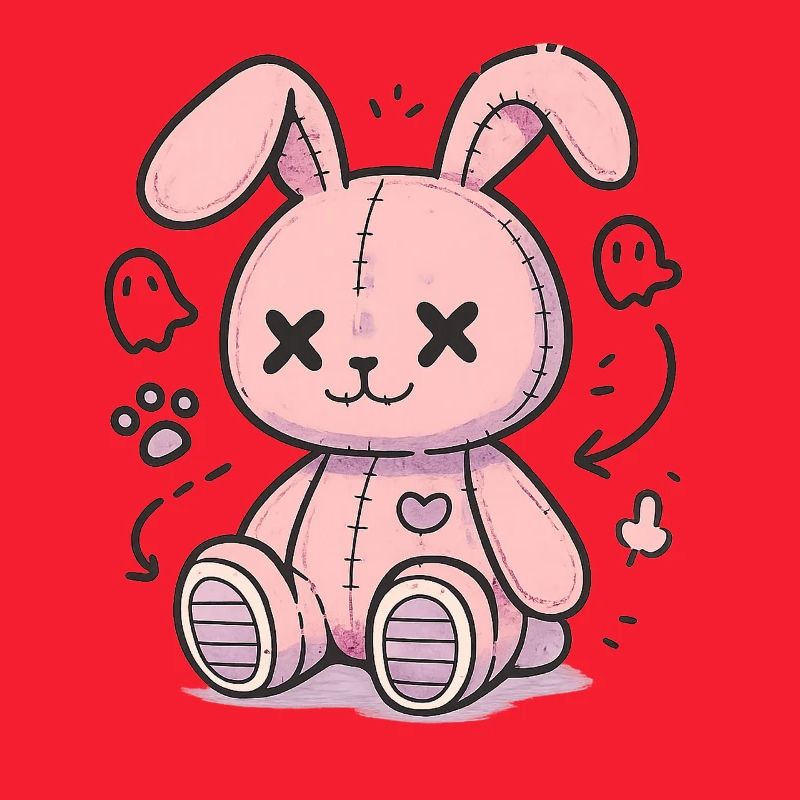 Goth Bunny Horror Rabbit Gothic Creepy Creepy