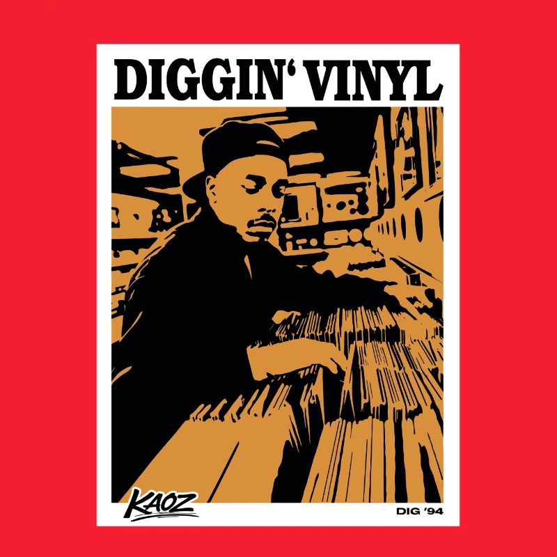 Affiche de disques vinyles 94