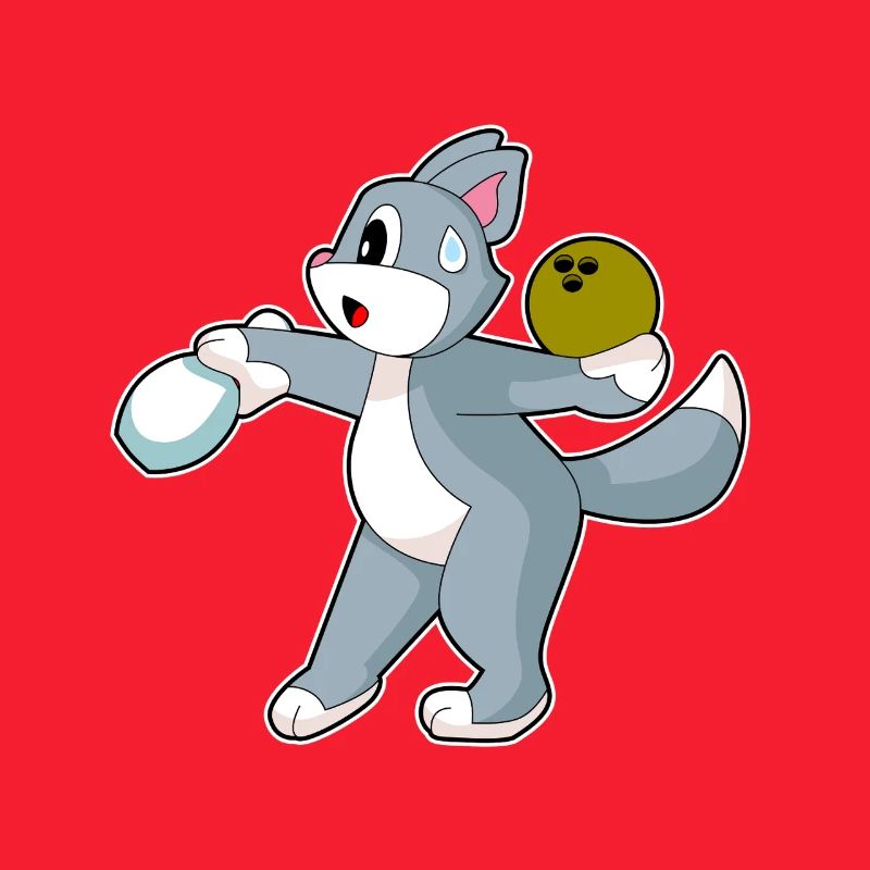 Katze Bowling Bowlingkugel Pin