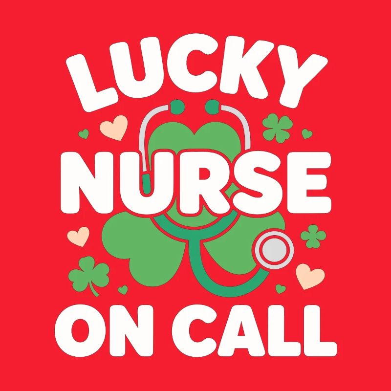 Infirmière chanceuse de garde pour la Saint-Patrick
