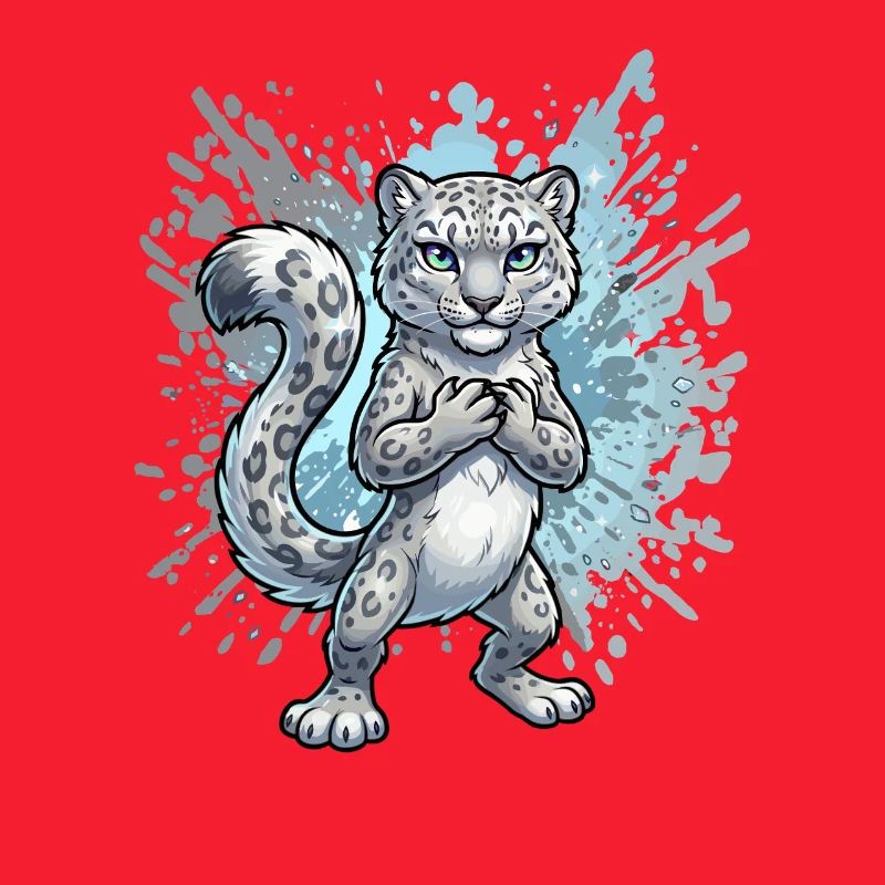 Snow Leopard Hatchling Splash