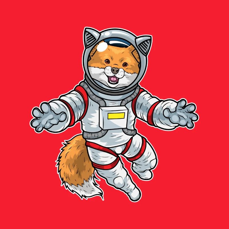 Fox Astronaut Space