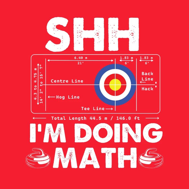 Shh Im Doing Math Curling Curler Humor