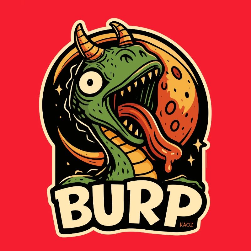 Burp Dragon Moon Tee