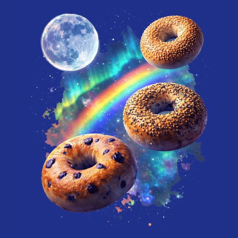 Cosmic donuts over rainbow space