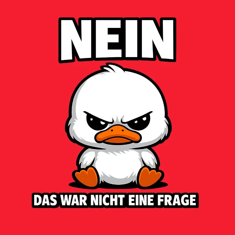 Nein das war nicht eine Frage Enten Spruch