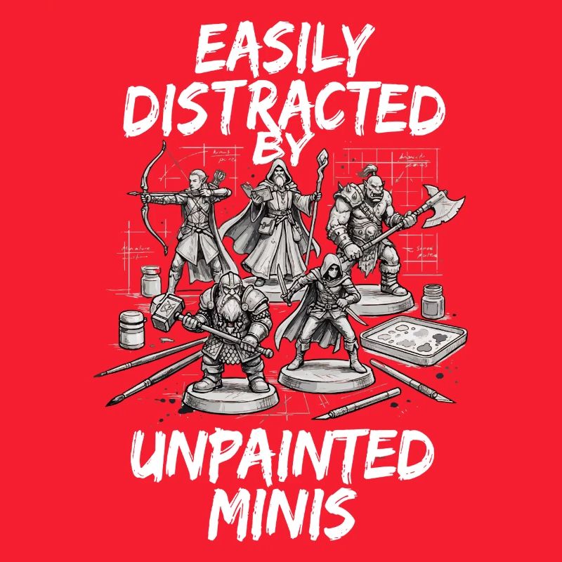 Distracted by Unpainted Minis