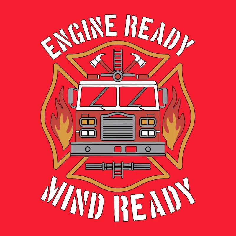 Fire Engineer Engine Ready Mind Ready Firefighting