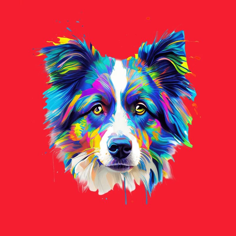 Bunte Australian Shepherd-Kunst