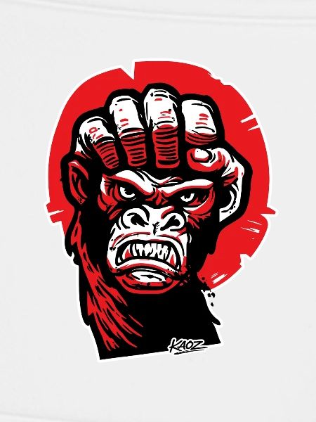 Crimson Gorilla Faust-Kunst