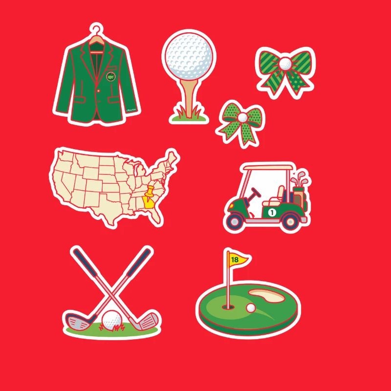 Ensemble d’autocollants Golf Universe