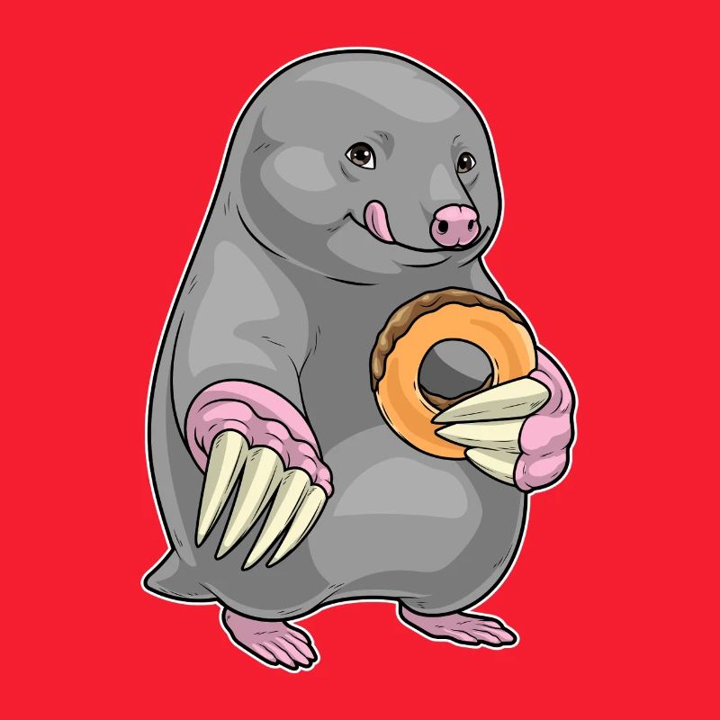 Maulwurf Donut