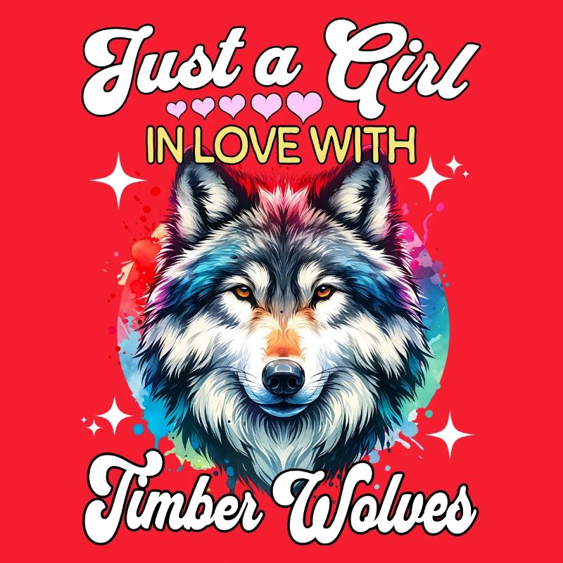 Grauwolf Mädchen Timber Wolf