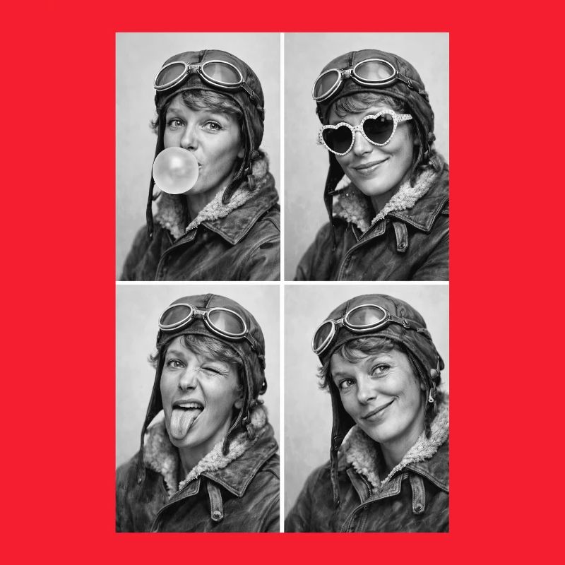 Amelia Earhart Collage