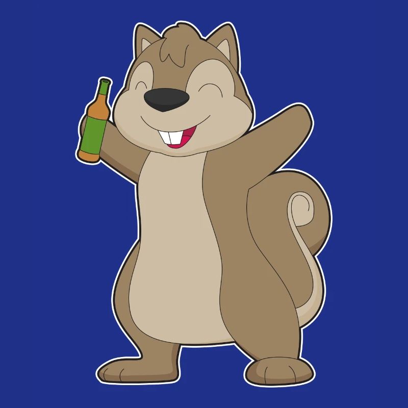 Eichhörnchen Flasche Bier