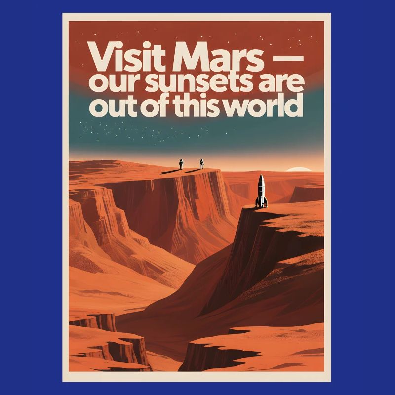 Visiter Mars | Tournée spatiale rétro