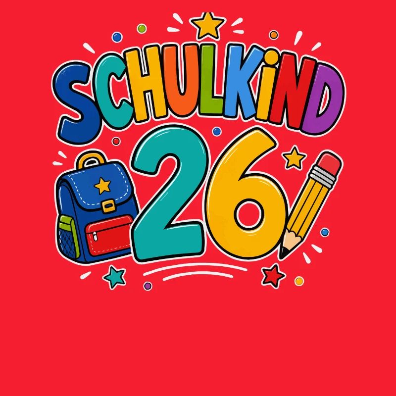 Schulkind 26 bunte Schulzeit