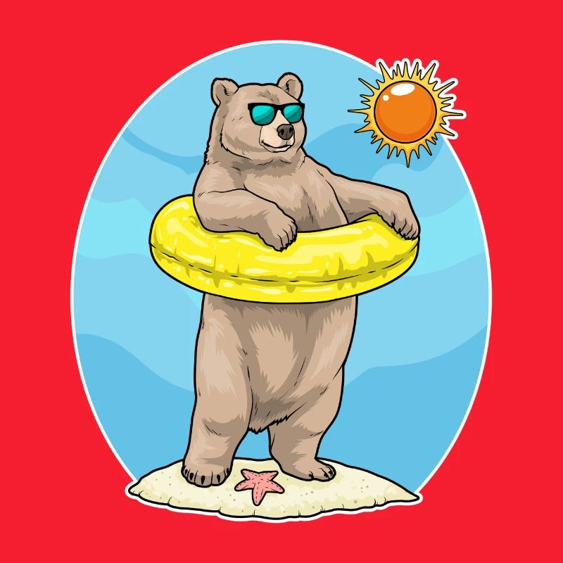 Été de la baignée de Bear Beach