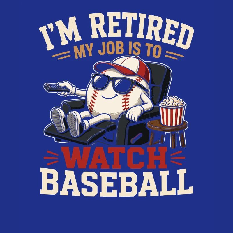 Salon de baseball pour la retraite avec pop-corn