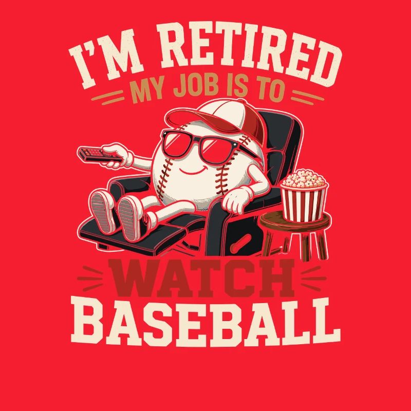 Salon de baseball pour la retraite avec pop-corn