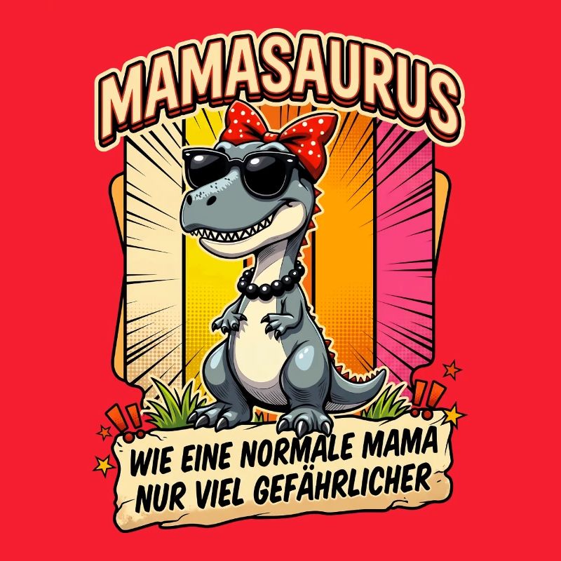 Mamasaurus Wie Eine Normale Mama T-Rex