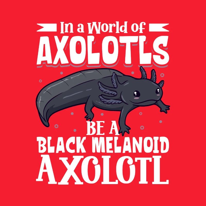 Be a Black Melanoid Axolotl