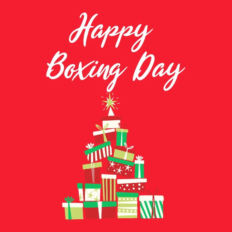 Happy Boxing Day Gift Stack