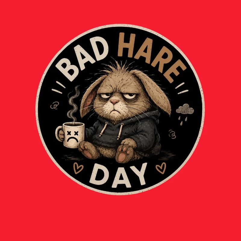 Bad Hare Day Grumpy Bunny