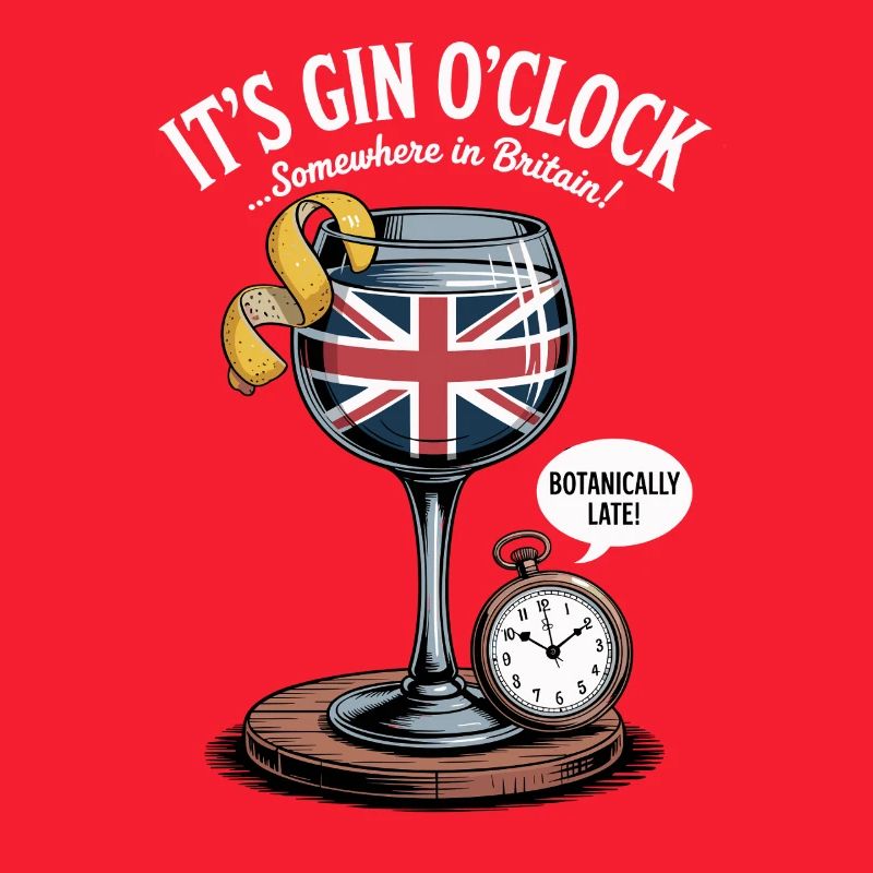Gin O'Clock Britischer Humor