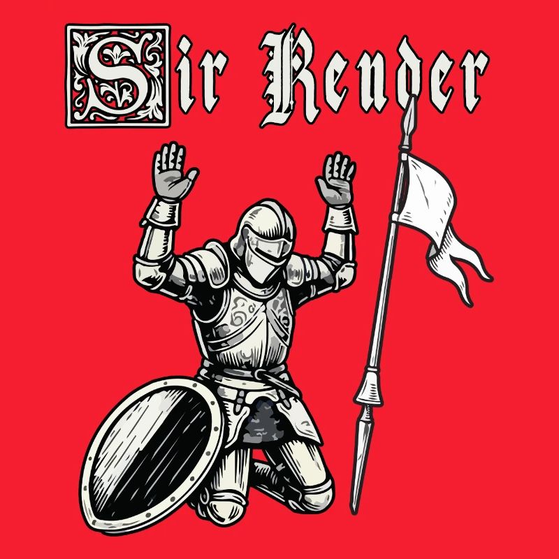 Ren Faire Medieval Sir Render Surrender Funny