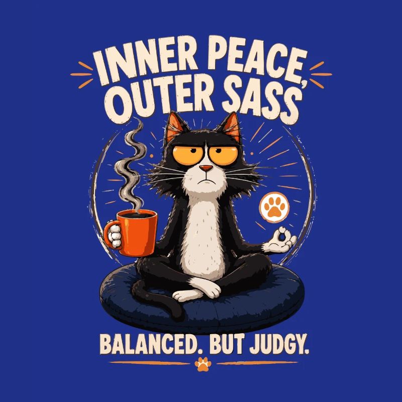 Inner Peace Outer Sass Cat