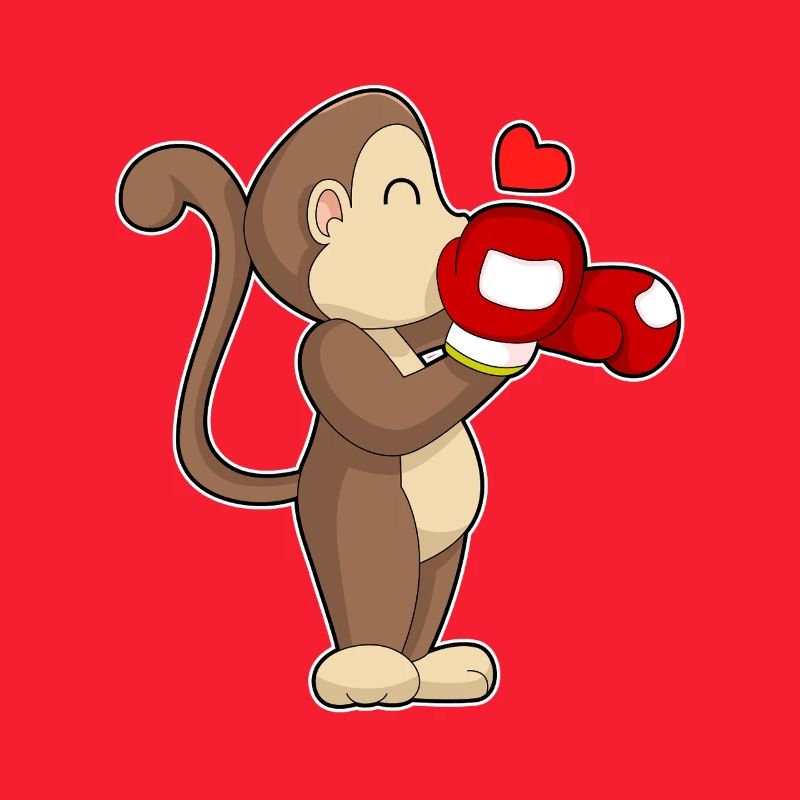 Monkey Boxer Gants de boxe Boxe Boxe