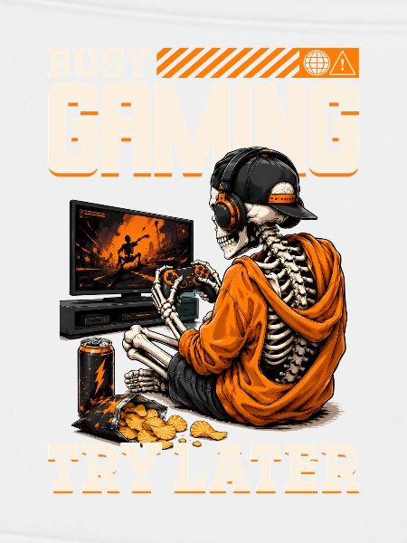 Skeleton Gamer Gaming Halloween