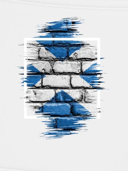 Saltire Brick Graffiti