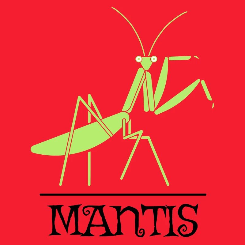 Mantis Gottesanbeterin Insekt Design