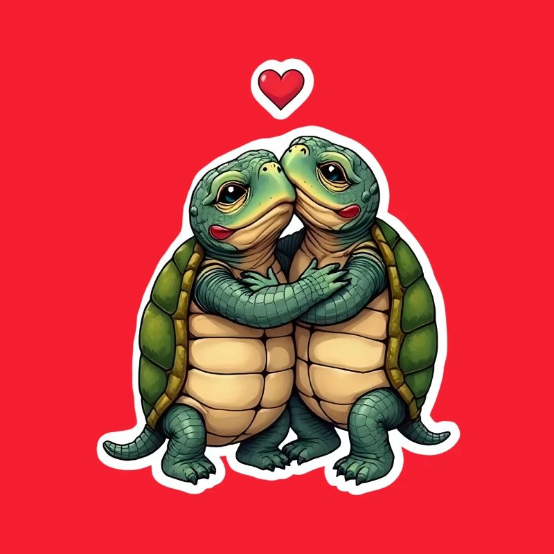 Verliebte Schildkröten