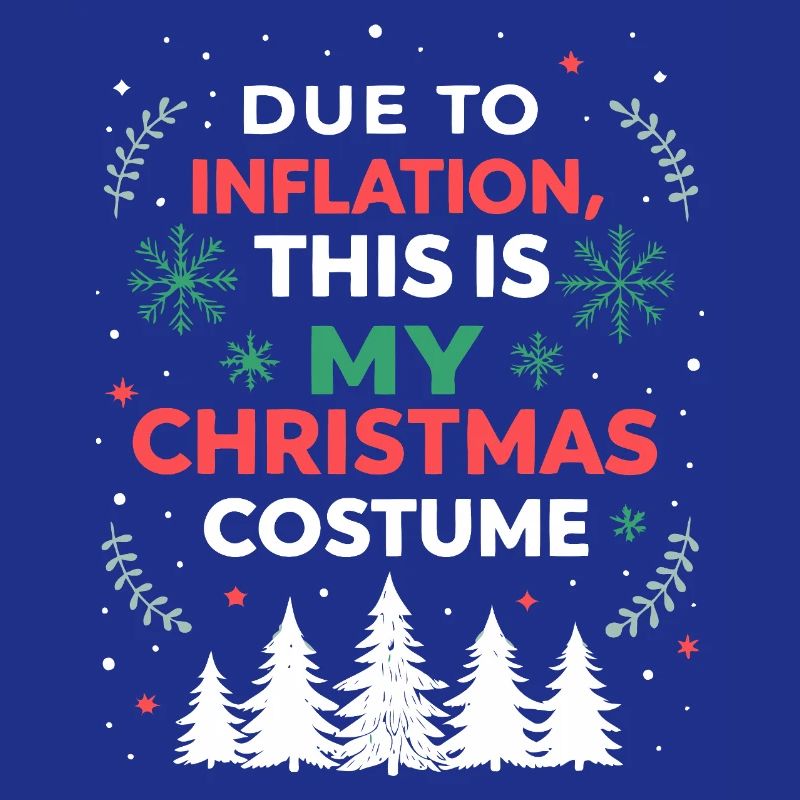 Weihnachtskostüm Inflation Humor